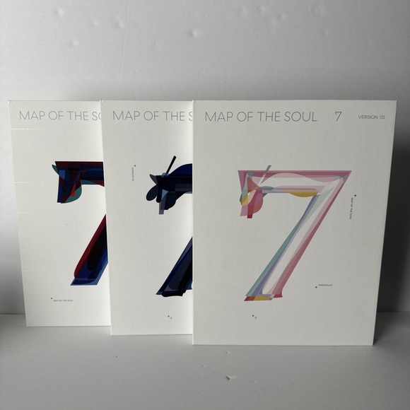 Map Of The Soul: 7 by BTS CD Set Versions‎ 1 2 & 3 Ephemera Posters K-Pop Music - Picture 1 of 14